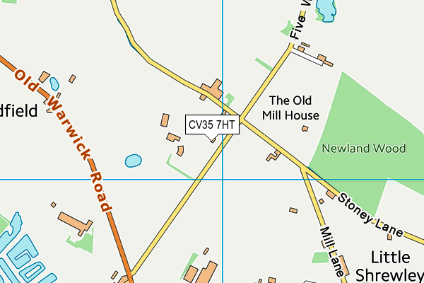 CV35 7HT map - OS VectorMap District (Ordnance Survey)