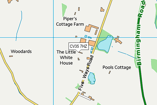 Northleigh House School map (CV35 7HZ) - OS VectorMap District (Ordnance Survey)