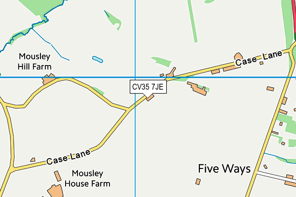 CV35 7JE map - OS VectorMap District (Ordnance Survey)