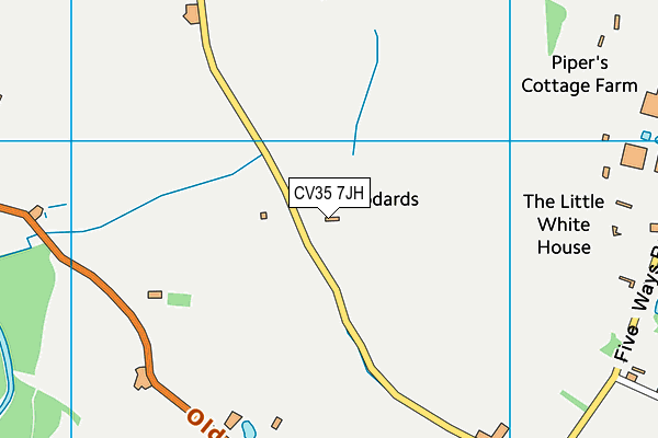 CV35 7JH map - OS VectorMap District (Ordnance Survey)