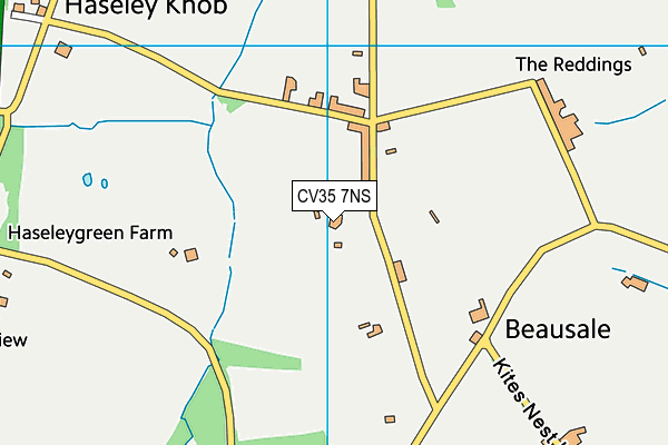CV35 7NS map - OS VectorMap District (Ordnance Survey)