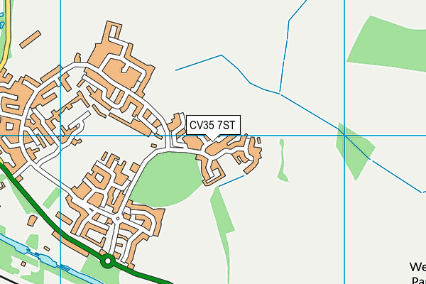 CV35 7ST map - OS VectorMap District (Ordnance Survey)