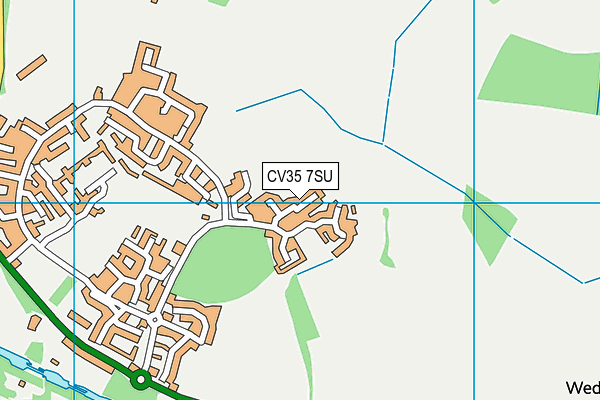 CV35 7SU map - OS VectorMap District (Ordnance Survey)