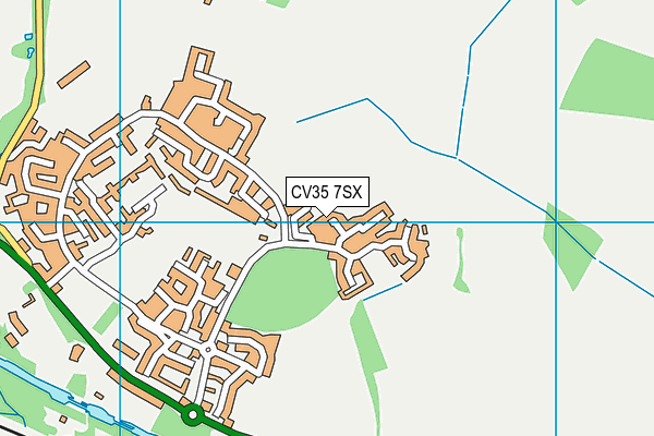 CV35 7SX map - OS VectorMap District (Ordnance Survey)
