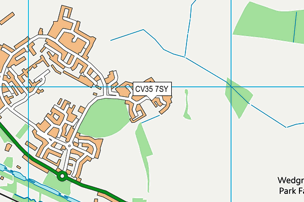 CV35 7SY map - OS VectorMap District (Ordnance Survey)
