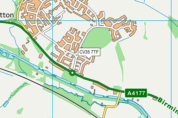 CV35 7TF map - OS VectorMap District (Ordnance Survey)
