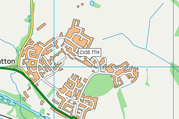 CV35 7TH map - OS VectorMap District (Ordnance Survey)