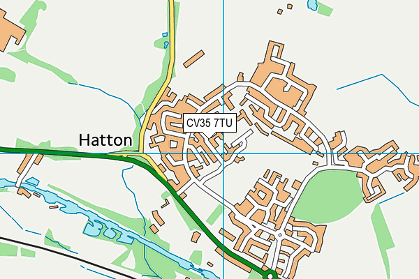CV35 7TU map - OS VectorMap District (Ordnance Survey)