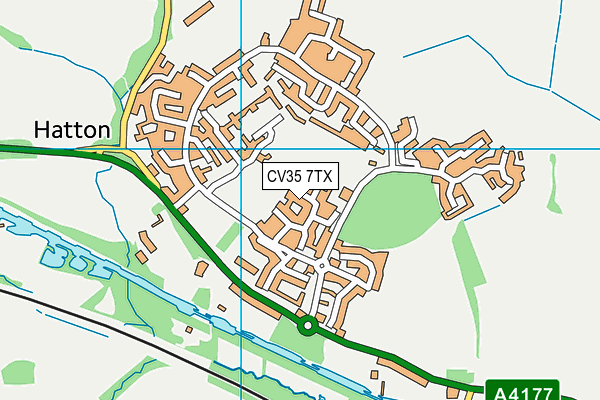 CV35 7TX map - OS VectorMap District (Ordnance Survey)