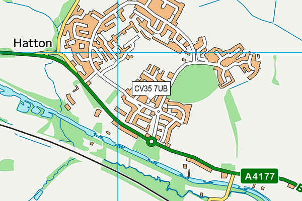 CV35 7UB map - OS VectorMap District (Ordnance Survey)