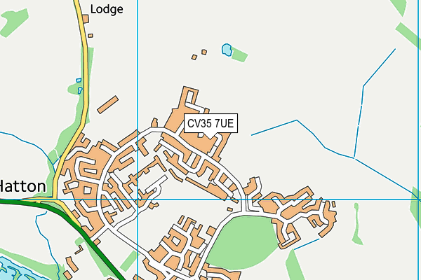 CV35 7UE map - OS VectorMap District (Ordnance Survey)