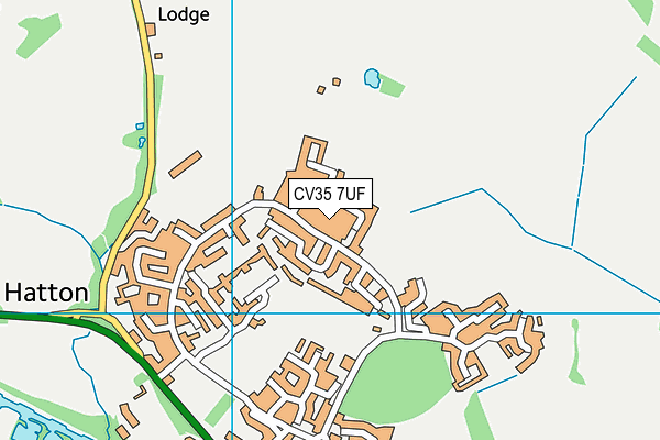 CV35 7UF map - OS VectorMap District (Ordnance Survey)