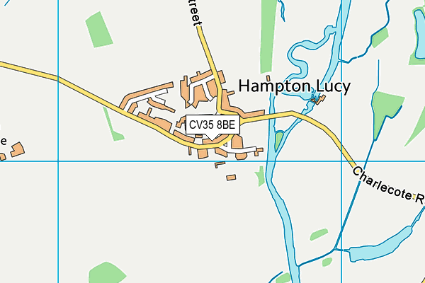 Hampton Lucy CofE Primary School map (CV35 8BE) - OS VectorMap District (Ordnance Survey)