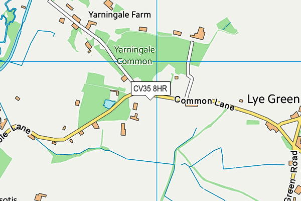 CV35 8HR map - OS VectorMap District (Ordnance Survey)