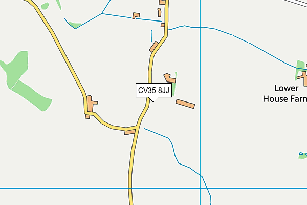 CV35 8JJ map - OS VectorMap District (Ordnance Survey)