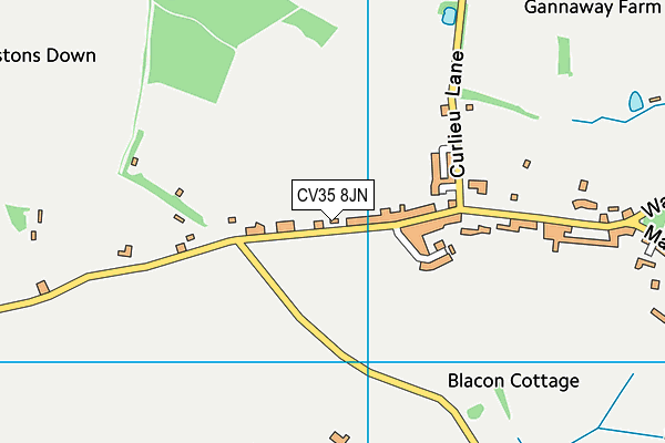 Wolverton Primary School map (CV35 8JN) - OS VectorMap District (Ordnance Survey)