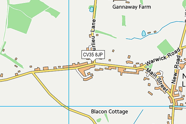 CV35 8JP map - OS VectorMap District (Ordnance Survey)