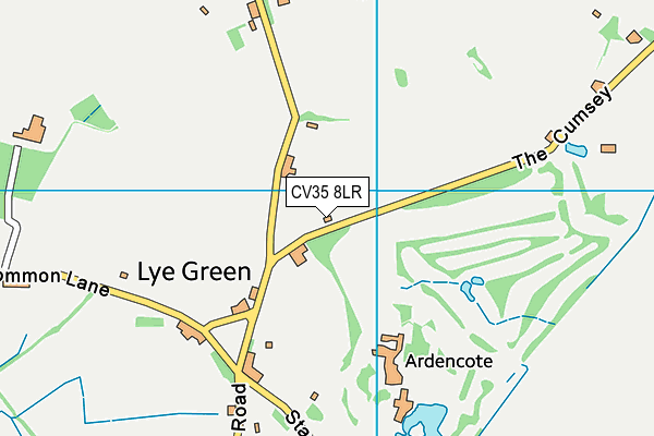 CV35 8LR map - OS VectorMap District (Ordnance Survey)