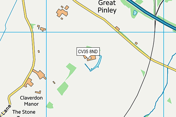 CV35 8ND map - OS VectorMap District (Ordnance Survey)