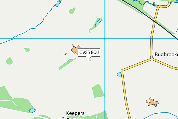 CV35 8QJ map - OS VectorMap District (Ordnance Survey)