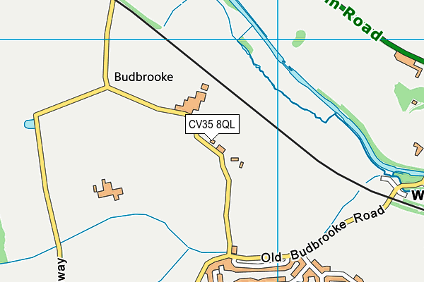 CV35 8QL map - OS VectorMap District (Ordnance Survey)