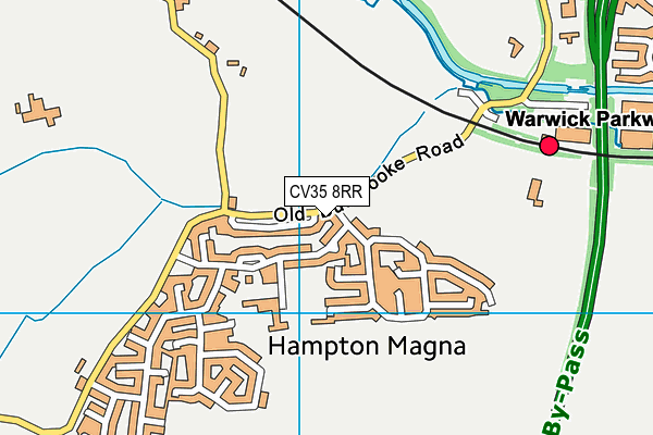 CV35 8RR map - OS VectorMap District (Ordnance Survey)