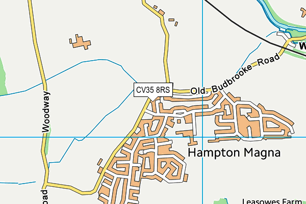 CV35 8RS map - OS VectorMap District (Ordnance Survey)