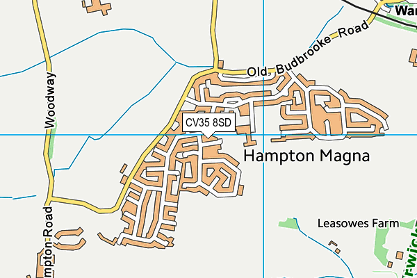 CV35 8SD map - OS VectorMap District (Ordnance Survey)