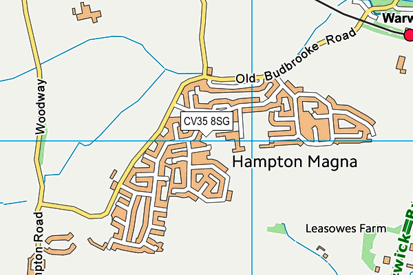 CV35 8SG map - OS VectorMap District (Ordnance Survey)