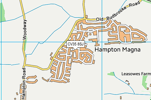 CV35 8SJ map - OS VectorMap District (Ordnance Survey)