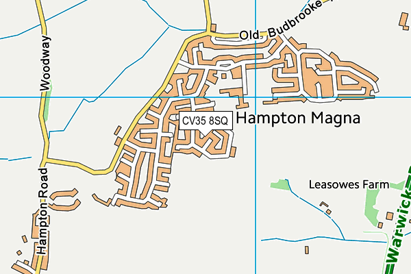 CV35 8SQ map - OS VectorMap District (Ordnance Survey)