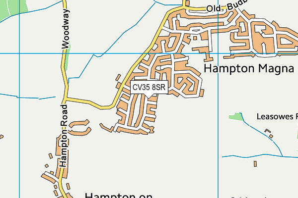 CV35 8SR map - OS VectorMap District (Ordnance Survey)
