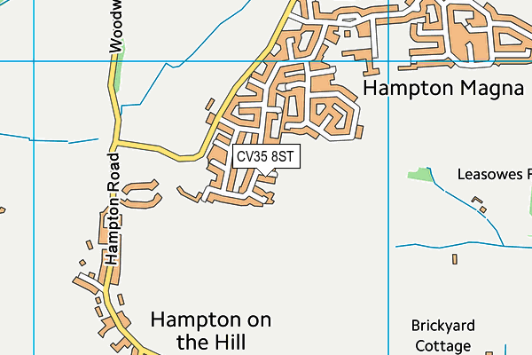 CV35 8ST map - OS VectorMap District (Ordnance Survey)