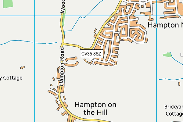 CV35 8SZ map - OS VectorMap District (Ordnance Survey)