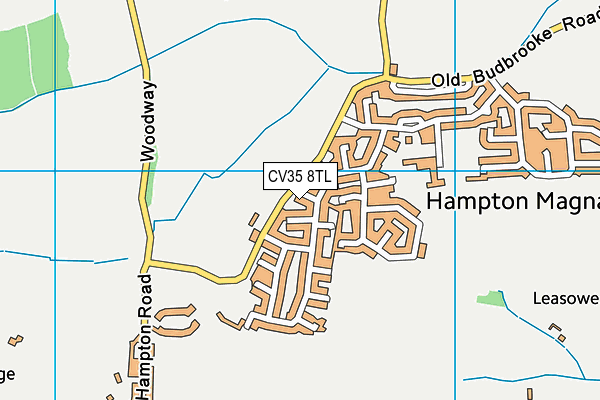 CV35 8TL map - OS VectorMap District (Ordnance Survey)