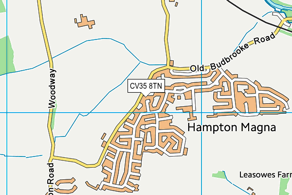 CV35 8TN map - OS VectorMap District (Ordnance Survey)