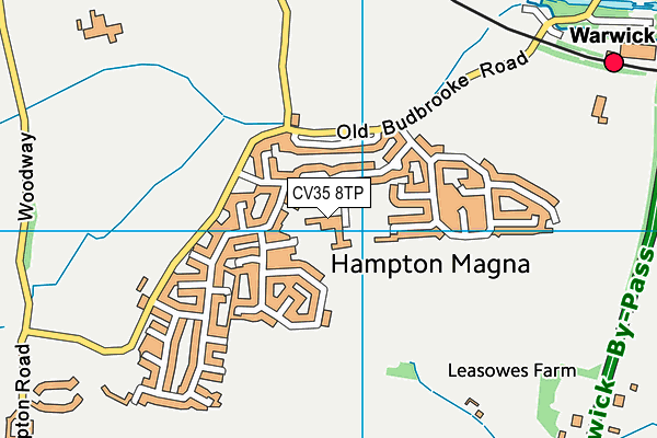 Budbrooke Primary School map (CV35 8TP) - OS VectorMap District (Ordnance Survey)
