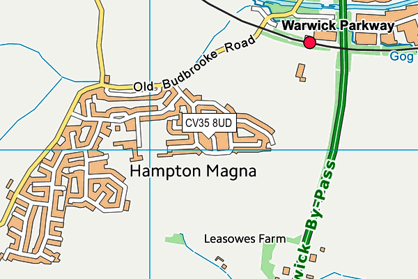 CV35 8UD map - OS VectorMap District (Ordnance Survey)