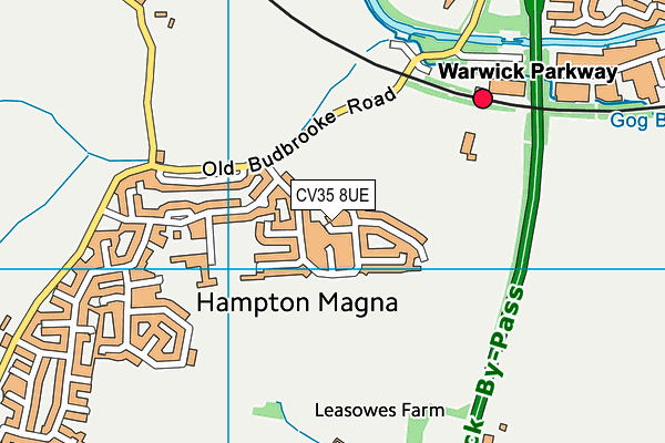 CV35 8UE map - OS VectorMap District (Ordnance Survey)