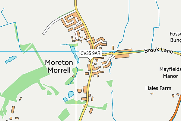 CV35 9AR map - OS VectorMap District (Ordnance Survey)