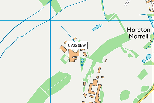 CV35 9BW map - OS VectorMap District (Ordnance Survey)