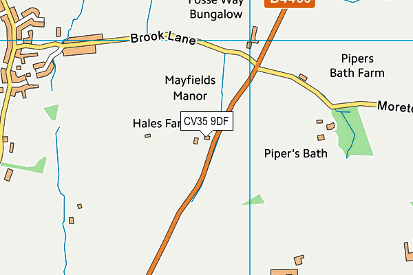 CV35 9DF map - OS VectorMap District (Ordnance Survey)