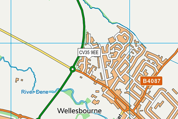 CV35 9EE map - OS VectorMap District (Ordnance Survey)