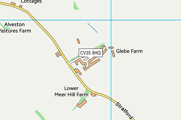 CV35 9HQ map - OS VectorMap District (Ordnance Survey)