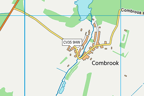 CV35 9HW map - OS VectorMap District (Ordnance Survey)