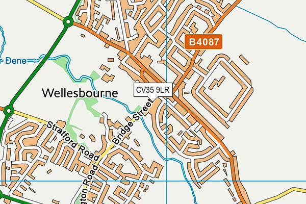 CV35 9LR map - OS VectorMap District (Ordnance Survey)