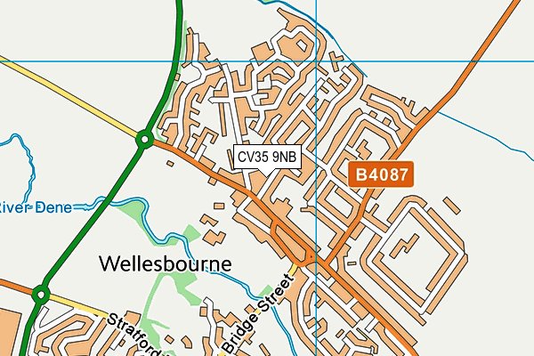 CV35 9NB map - OS VectorMap District (Ordnance Survey)