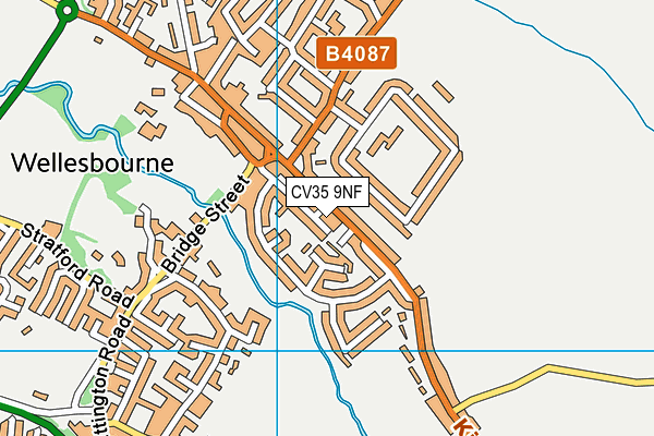 CV35 9NF map - OS VectorMap District (Ordnance Survey)