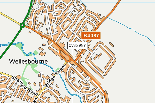 CV35 9NY map - OS VectorMap District (Ordnance Survey)