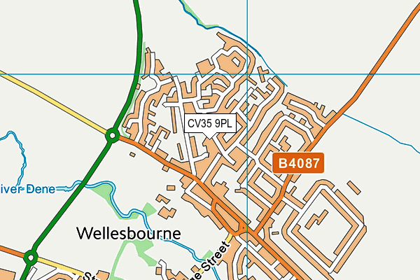 CV35 9PL map - OS VectorMap District (Ordnance Survey)